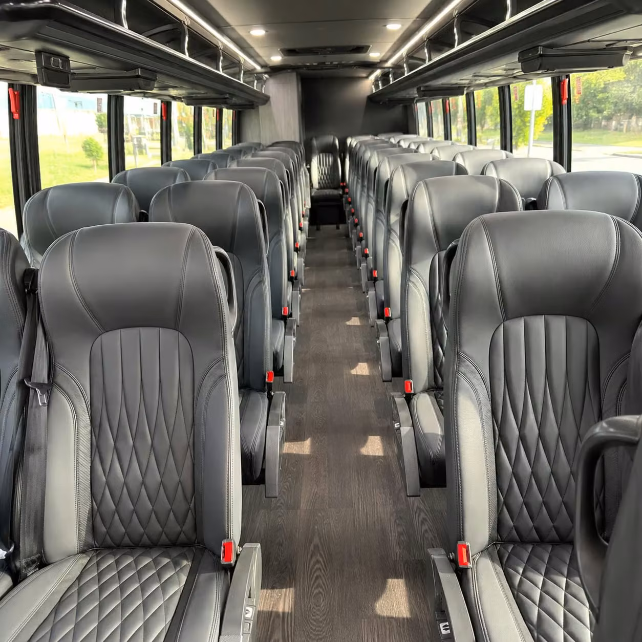 28 passenger minibus interior