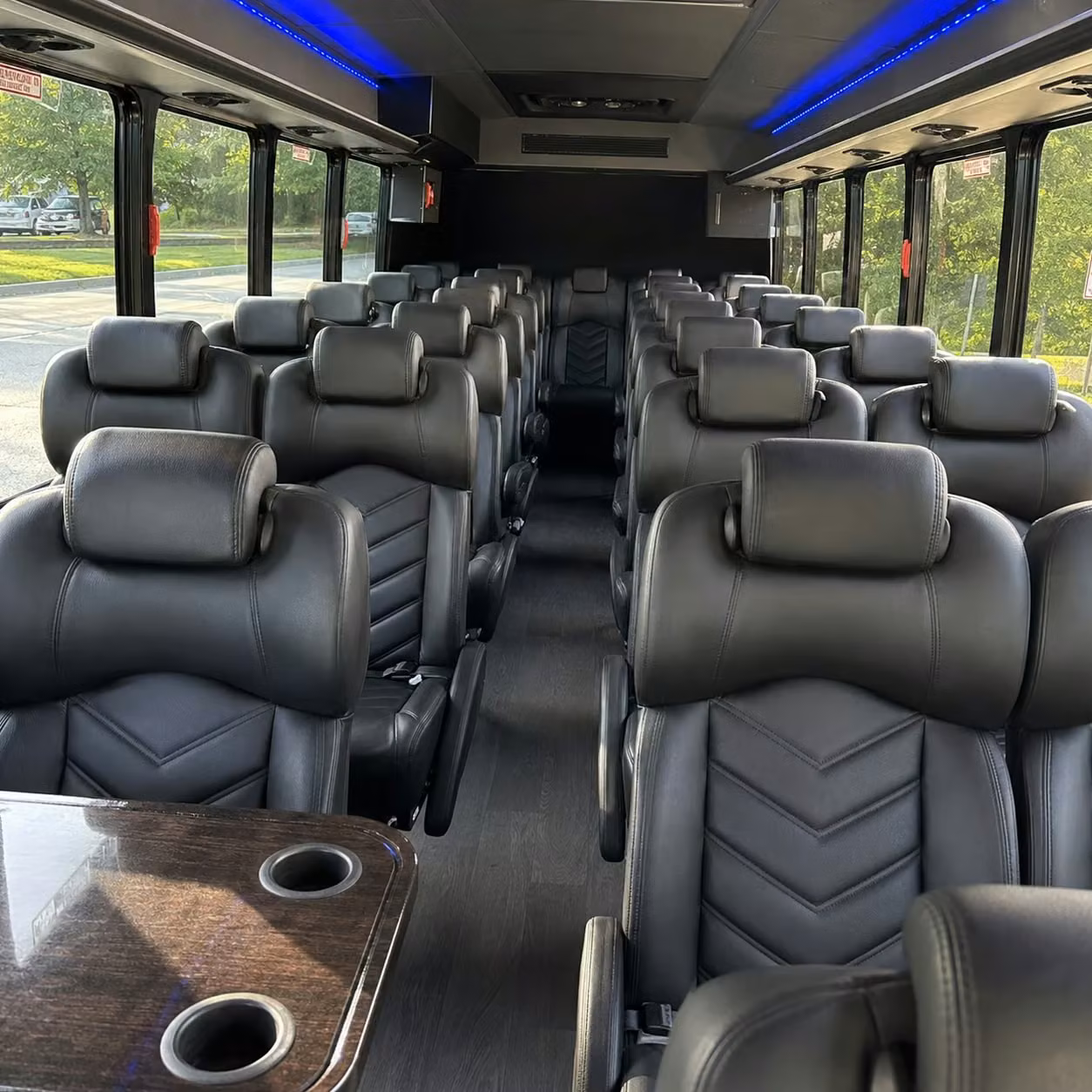 35 passenger minibus interior