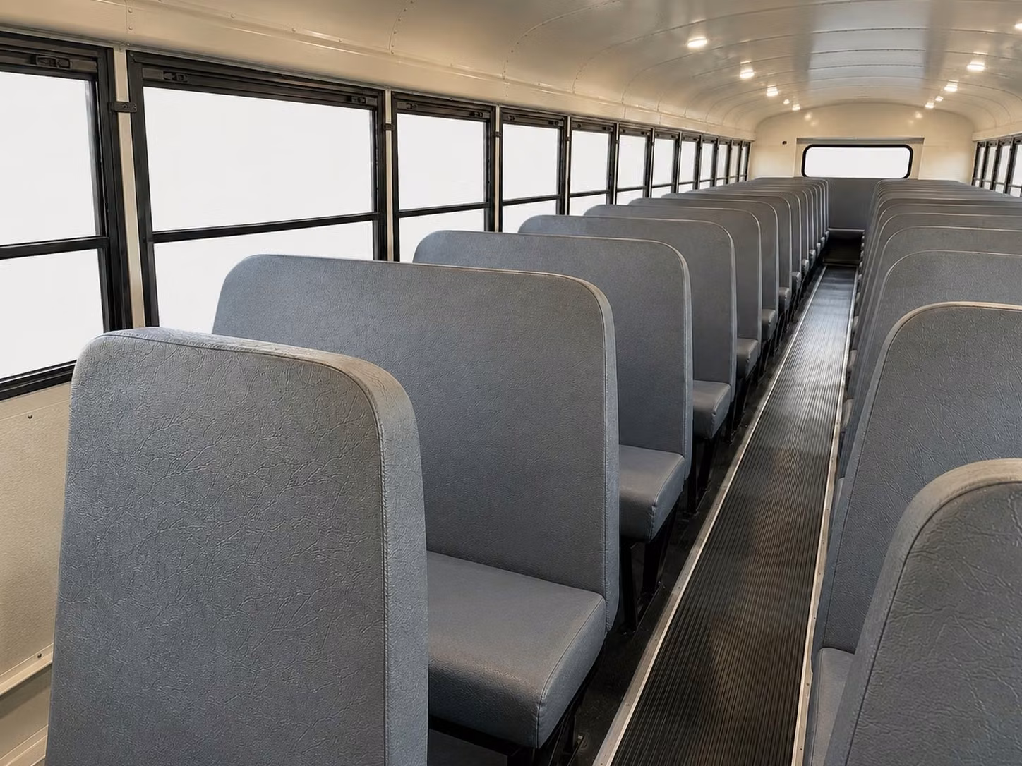 school bus inside