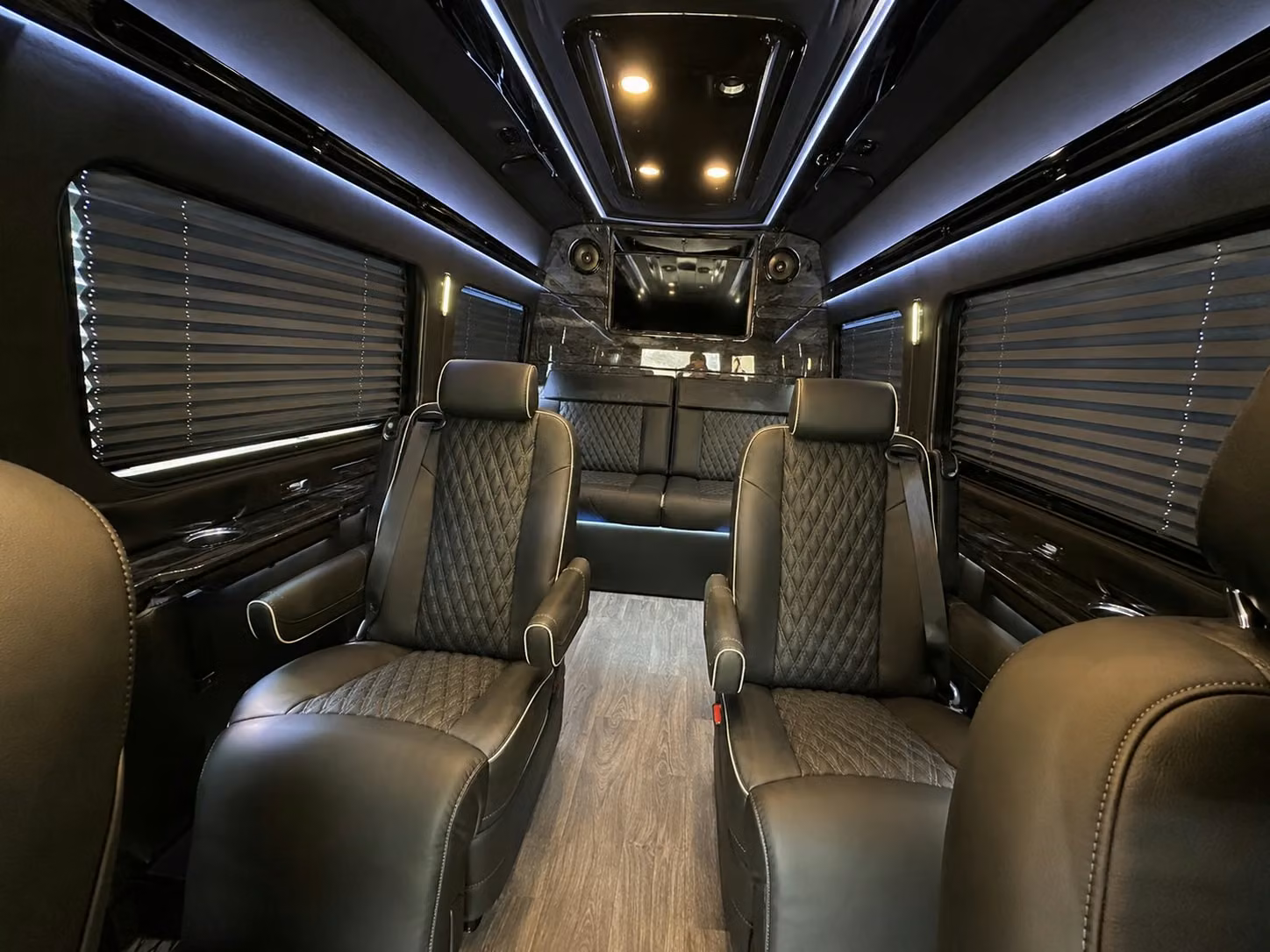 sprinter van with driver inside